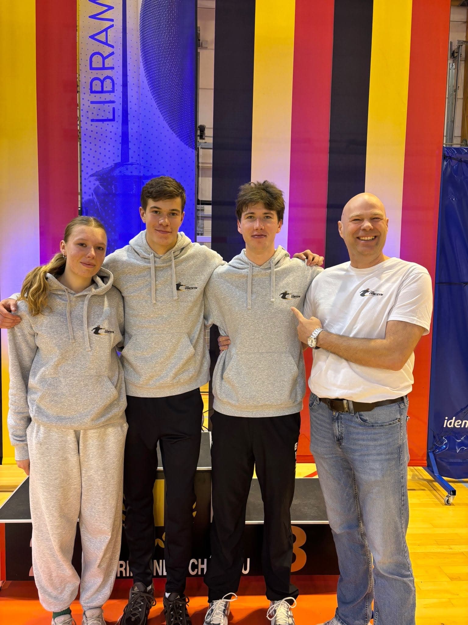 Sil, Florian en Charlotte op het podium van het Belgisch Kampioenschap sabel U20 2026
